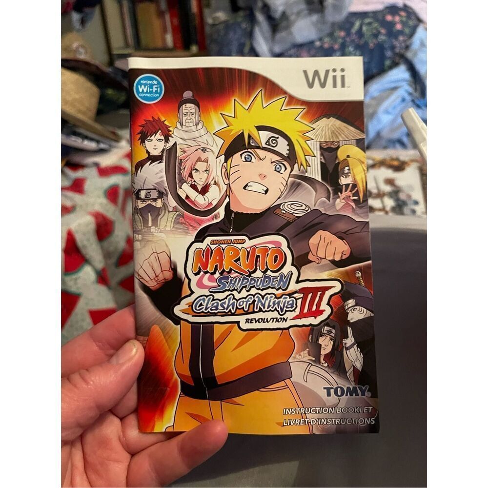 Tomy Naruto Shippuden Clash of Ninja Revolution 3 - Nintendo Wii Video Game OS